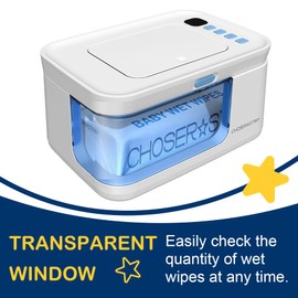 ChoserStar Baby Wipe Warmer and Dispenser Portable Heated Diaper Wipe Heater with Fast Heating, Large Capacity, and Anti-Dry Out (no Charger Block)