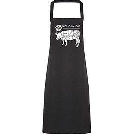 Hippowarehouse 100% Prime Beef Meat Chart Apron kitchen cooking painting DIY onesize adult