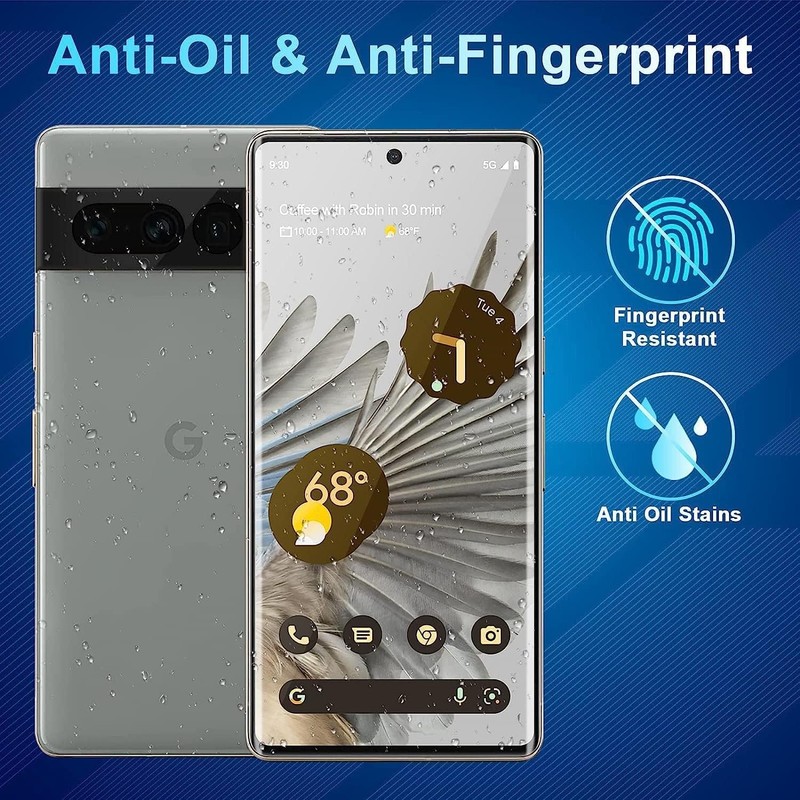 CWQZGUF Screen Protector Compatible with Pixel 7 Pro 5G, [3+3