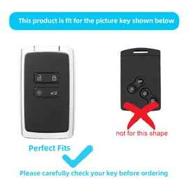 KULCSOK Key Fob Cover Case for Renault Dacia Sandero Stepway Duster Clio Jogger Scenic Zoe Kadjar Captur Keycard Key Protector Silicone Key Fob Holder 2pcs Black3