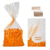 Lesibag Plastic Bread Bags with Ties, Clear Loaf Bags for