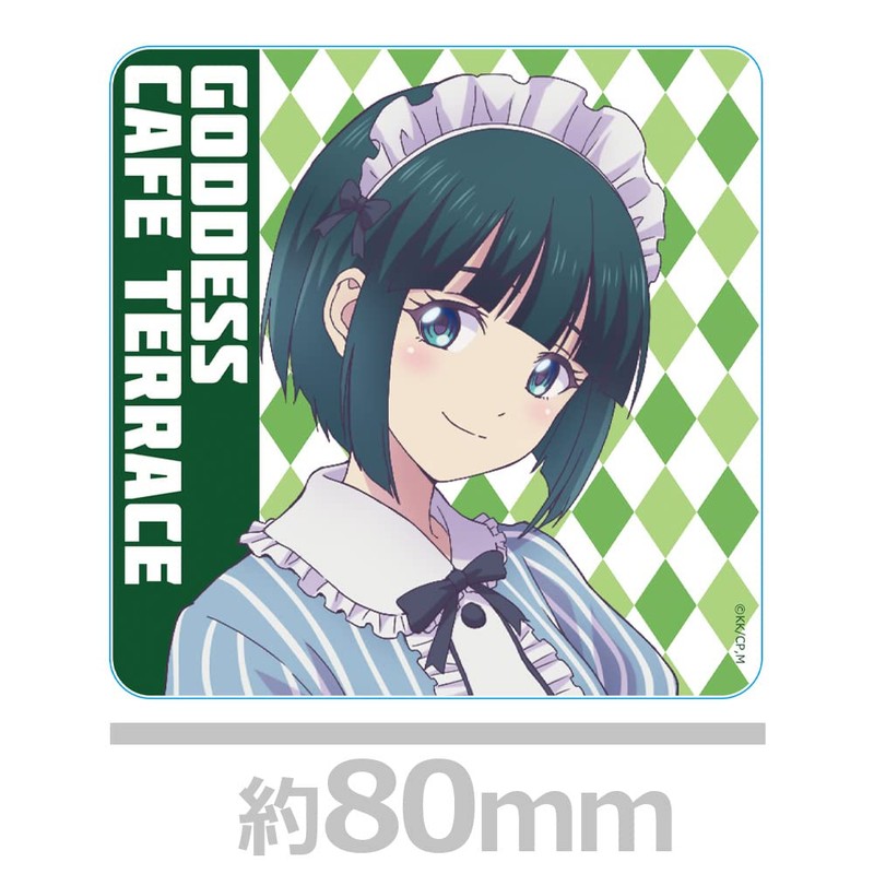 TV Anime Goddess Cafe Terrace Acrylic Coaster D [Ono Shirakiku]