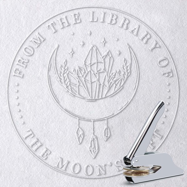  Book Embosser - from The Library of Book Lover