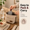 SNAILBREAD Portable Travel Utensils with Case, 4-Piece Stainless Steel Silverware