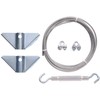 Hardware Essentials 851362 Anti-Sag Gate Kit, Hardware Kit, Steel, Zinc