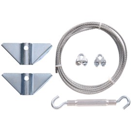 Hardware Essentials 851362 Anti-Sag Gate Kit, Hardware Kit, Steel, Zinc Plated, 7ft, Interior and Exterior