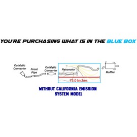 Northeastern Exhaust | Direct-Fit Resonator Pipe Compatible for 1998-2000 Nissan Altima 2.4L | Free Gasket and Clamps Included