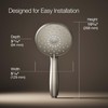 KOHLER 22165-CP Forte Multifunction Handshower, Handheld Showerhead with 3 Spray