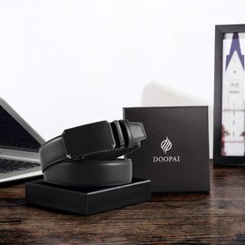 DOOPAI Belt Men, 05 Black Men Belt 125