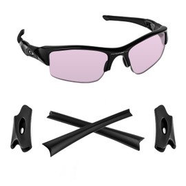 Biyxpiv Replacement Ear Socks Temple Tips for Oakley Flak Jacket XLJ OO9009 Sunglasses, Easy Installation - Ear Socks