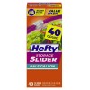 Hefty Slider Storage Bags, Half Gallon Size, 40 Count