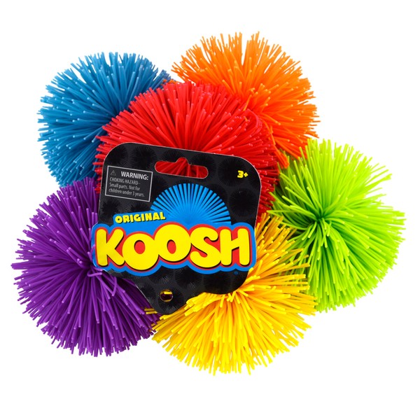 Koosh 3" Ball - Assorted Colours - Easy to Catch, Hard to Put Down - Fidget Toy For Kids