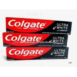 Colgate Ultra White with Charcoal 2.2 oz (3 Pack ) NEW SEALED