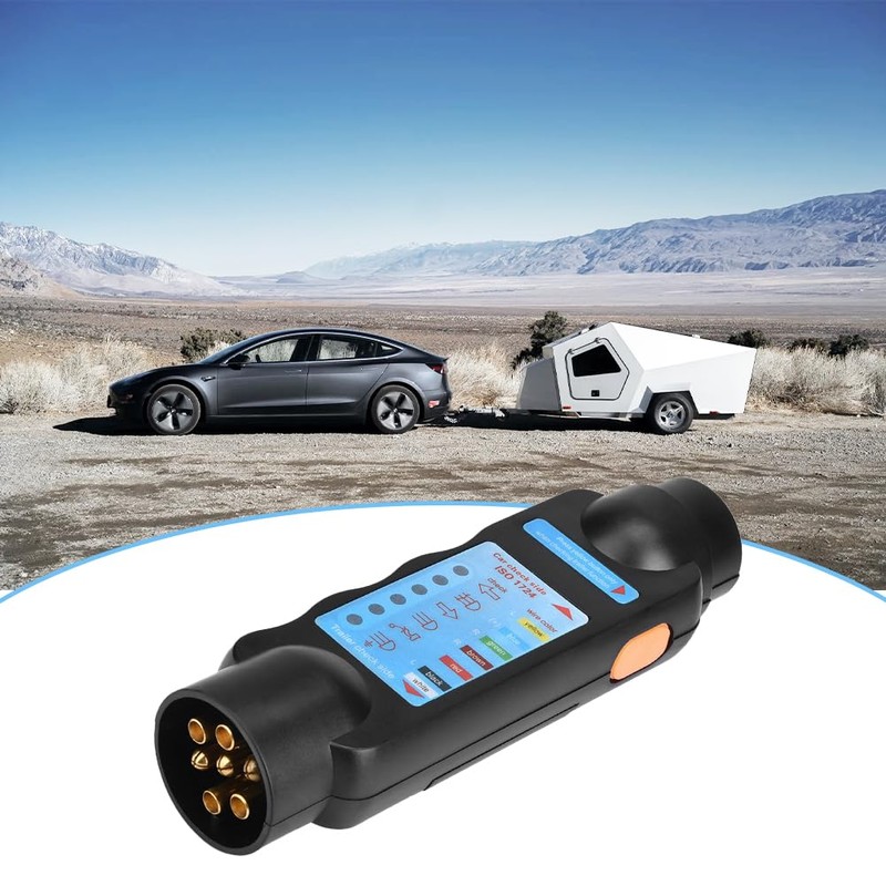 Lwuey European Standard 12V 7 Pin Trailer Tester Plug, Trailer