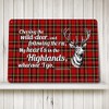 Robert Burns poem Sign - Heart's in the Highlands -