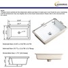 22 Inch Undermount Bathroom Sink Rectangle Undermount Sink White Ceramic