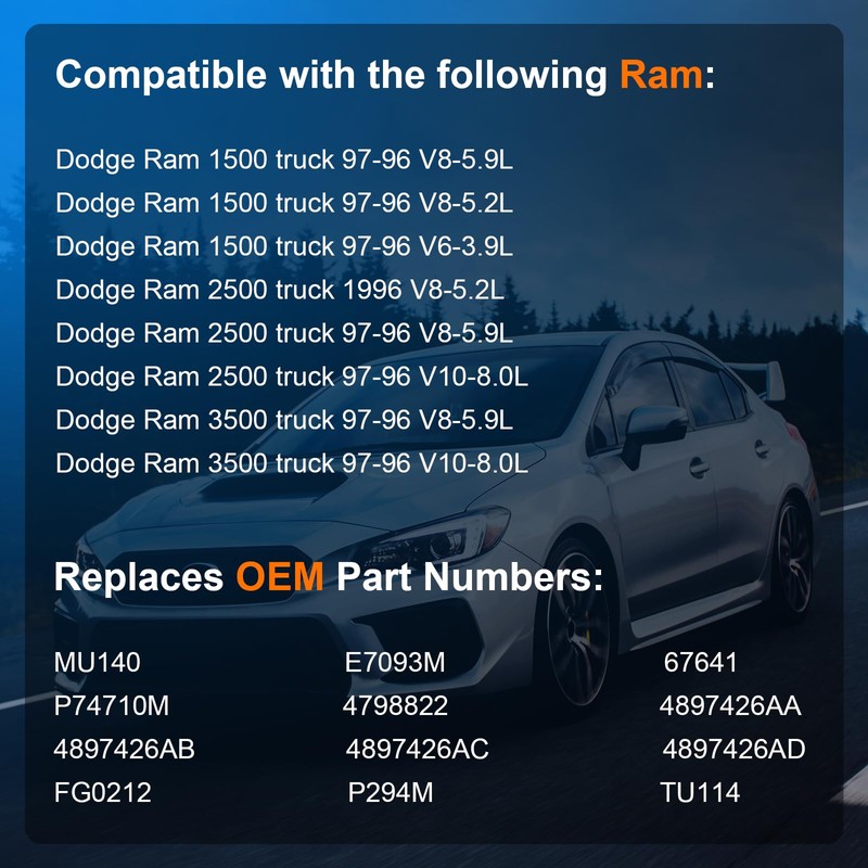 Electric Fuel Pump Assembly Replacement Compatible with Dodge Ram 1500