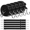 5 Pcs Bungee Cords with Hooks, 1M Adjustable Heavy Duty