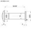 Stoppwerk Door Viewer Chrome Style - Security Spy Hole for