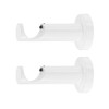 Ivilon Ceiling or Wall Mount Curtain Rod Brackets Holders for