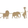 Jungle Safari Animals Kraft Banner Garland Sign Zoo Giraffe Lion