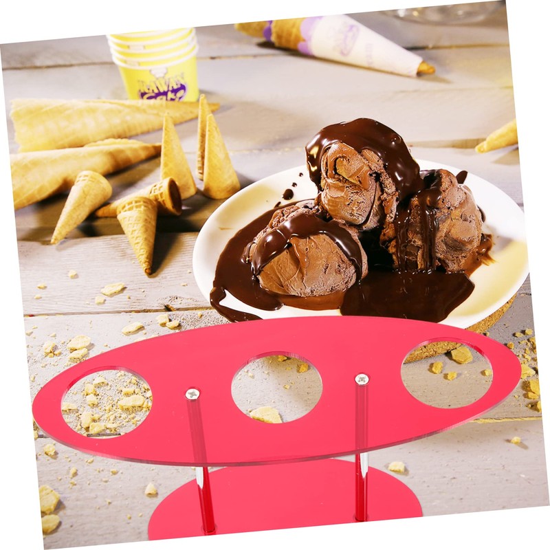ULTECHNOVO 3pcs Sushi Roll Ice Cream Cone Display Holder Stable