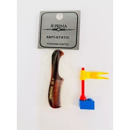 Di Prima 24H Anti-Static Men’s Mustache Comb 3 Inch Long, Made in Germany