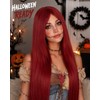Rose bud Halloween Cosplay Wig Red Sally Costume Wigs for