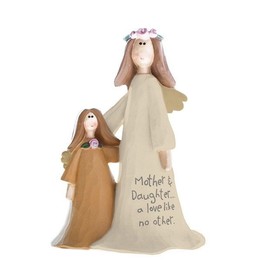 Heaven Sends - Mother & Daughter Resin Angel Figurine - a Love Like No Other Ornament