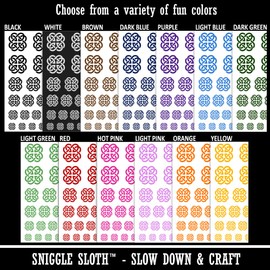 Clover Irish Celtic Knot Temporary Tattoo Water Resistant Fake Body Art Set Collection - Dark Green (One Sheet)