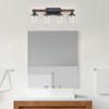 Feohak 4-Light Bathroom Vanity Light, Farmhouse Bathroom Fixtures Over Mirror,