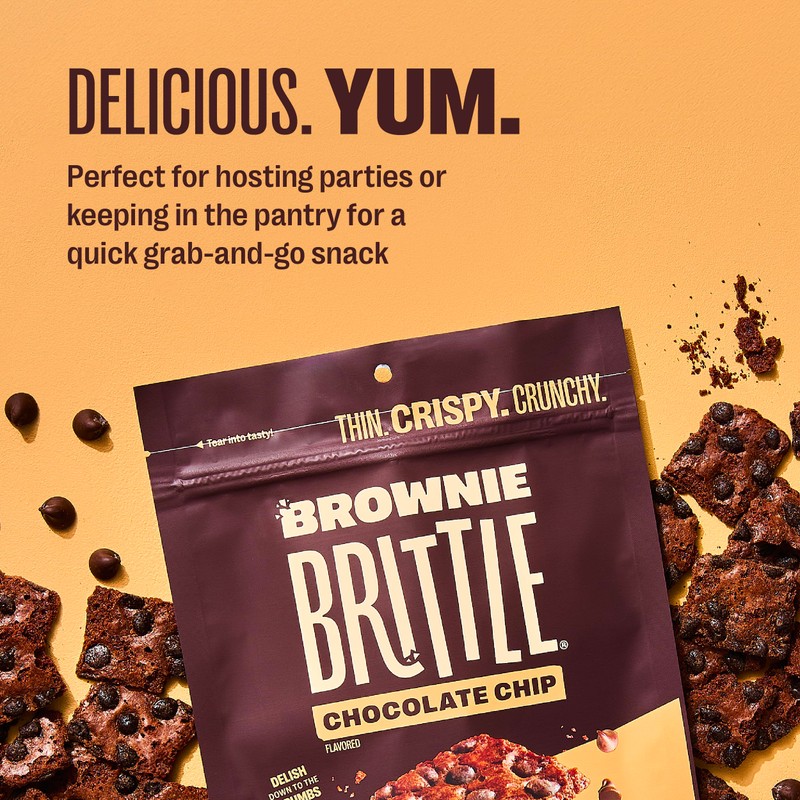 Brownie Brittle – Original Chocolate Chip Thin and Crispy Sweet
