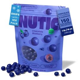 Nutic Milk Chocolate Covered Blueberries - 1Lb, Premium Gourmet Chocolate Candy Delight with Dried Blueberry, Perfect for Holiday Gifts & Food Baskets, Made in USA - (Pack of 1)