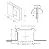 Shower Door Hinges, 180 Degree Glass Door Hinges, Heavy-Duty Brass