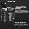 EVO Fitness Pair of 18” Deep Black Weight Lifting Wrist
