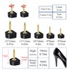 Keroius 10 Pairs High Heel Shoes Replacement Tips Shoe Repair