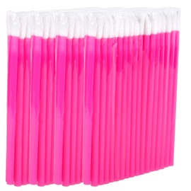 P-Beauty Cosmetic Accessories Microfibre Lip Brush Suitable for Eyelash Extension, Disposable Lip Brush, Cosmetic Lip Brush, Lint-Free Brush, Lipbrush, Pink, 50-500 Pieces (200)