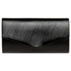 Caspar TA504 Elegant Women's Shiny Clutch Evening Bag, black