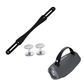 ZLiT Removable Carry Silicone Handle Strap for JBL Xtreme4 Xtreme3 Xtreme2 Portable Speaker (Black)