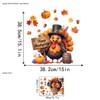 Fall Window Clings for Glass Thanksgiving Static Cling Window Decals
