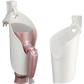 Dryer Holder Hook, Soft Material, White, Dryer Storage, Over the Door, Bathroom, Washroom, Nursing Facility, Beauty Salon, Dryer Holder, Easy to Use, Dryer Storage