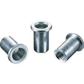 LOBTEX Blind Nut "Nut" (Flat Head, Steel) Eco Pack, Plate Thickness: 0.8 inches (2.0 mm), M4 x 0.7 (35 Pieces)
