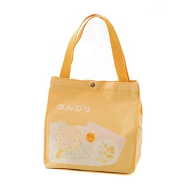 GNSN Japanese Canvas Cute Lunch Bags Box Handbag Pocket Retro (Yellow,One Size)