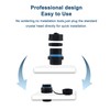 Waterproof CAT6 RJ45 Panel Mount Coupler,IP68 Shielded Industrial Panel Mount