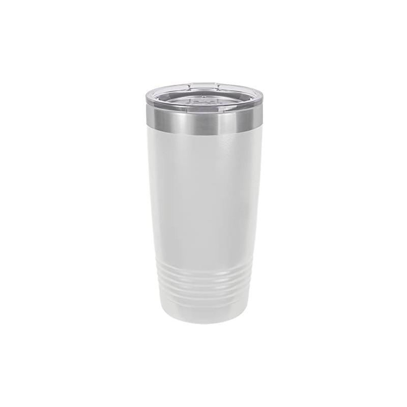 Polar Camel 20 oz. Stainless Steel Vacuum Insulated Tumbler (White)