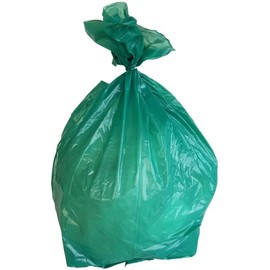 PlasticMill Heavy Duty Trash Bags - Green Garbage Bags - Plastic Trash Bags - Tall Trash Bags, Trash Can Liners - 50-60 Gallon Large Kitchen Trash Bags, 1.2 Mil, 38"x58" (100-Count)