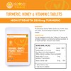 VYTALIVING 2500mg High Strength Turmeric Tablets with Honey & Vitamin