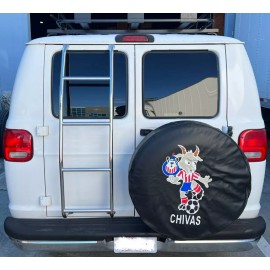 n/a 15" SPARE TIRE COVER CHIVAS BLACK HEAVY DUTY VINYL TIRE COVER