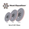 Set of 3 Heat Equalizer-Heat Diffuser for Gas Stoves 6”-8”-9.25