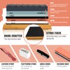 HMPLL Knife Sharpening Stone Set, Professional Whetstone 4 Side Grit